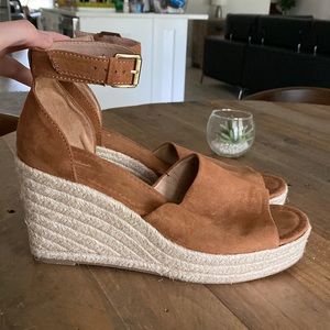 Universal Thread Camel Brown Espadrilles Ankle Strap Size 11
